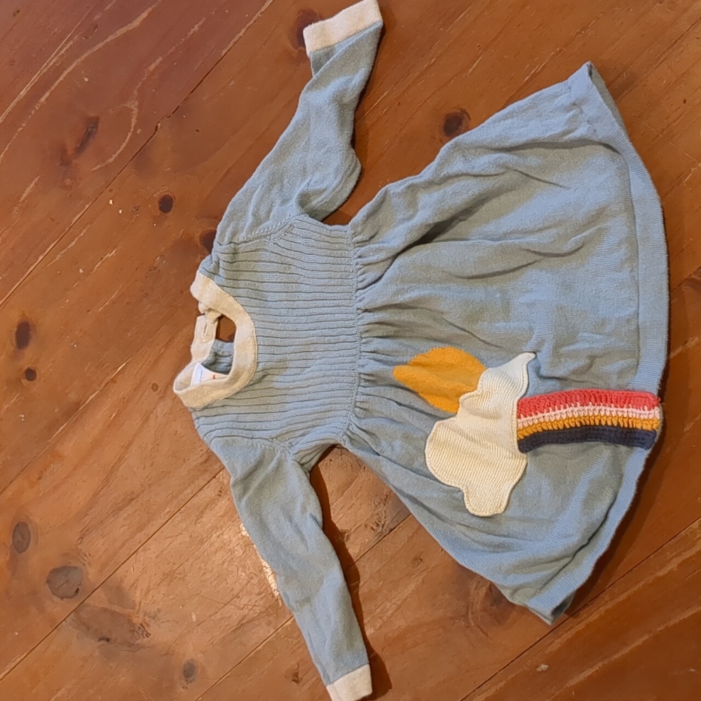 Hanna Anderson Rainbow sweater dress 3-6 mo